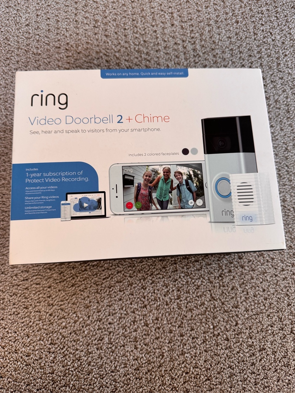 Ring Video Doorbell 2 + Chime